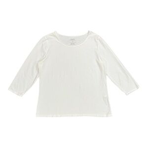 Chico’s Alabaster White Ultimate Tee Size 2 (Large)